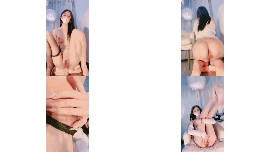 模特身材尤物女神性感红唇极品美腿大尺度自慰，地上假屌骑坐，美臀特写摇摆