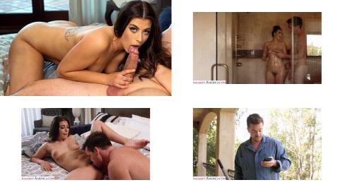 British babe Gal Ritchie takes stranger's big cock in the shower