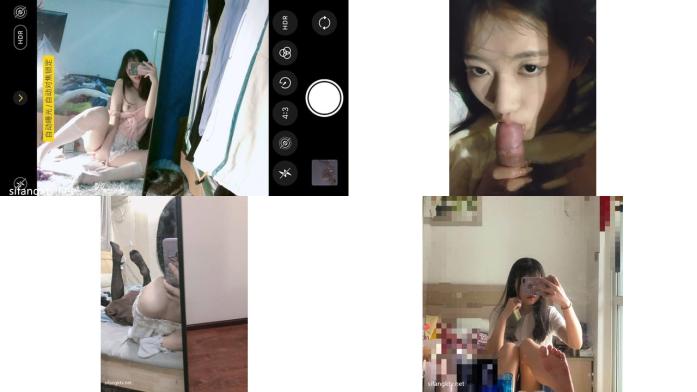 浙大城市学院学生妹白x彤被男友调教成母狗，宿舍内3p啪啪 主动上位骑乘完美露脸 超骚4v