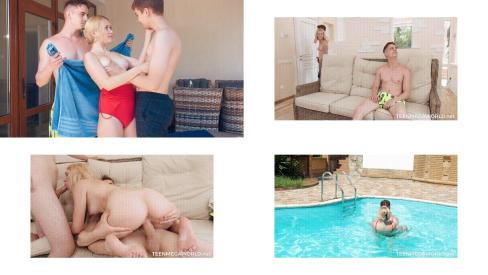 Hot orgy on a hot day