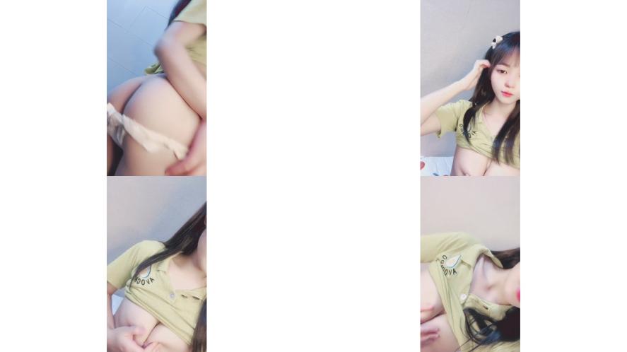 丰满婴儿肥可爱的18岁萝莉，像个混血，买根震动棒回来，