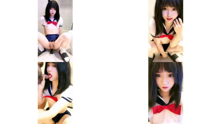 国产极品伪娘CD小安长得一副萝莉样的小安被肥胖金主包养直播狂干根本停不下来二