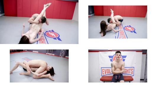Brooke Johnson vs Josh Rivers - Josh Grappling For Tight Pussy