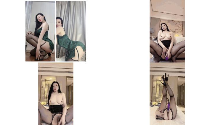 静静小姐~黑丝女外围，高端妓女，用钱狠砸，电动玩具插小骚穴，爽死这妞