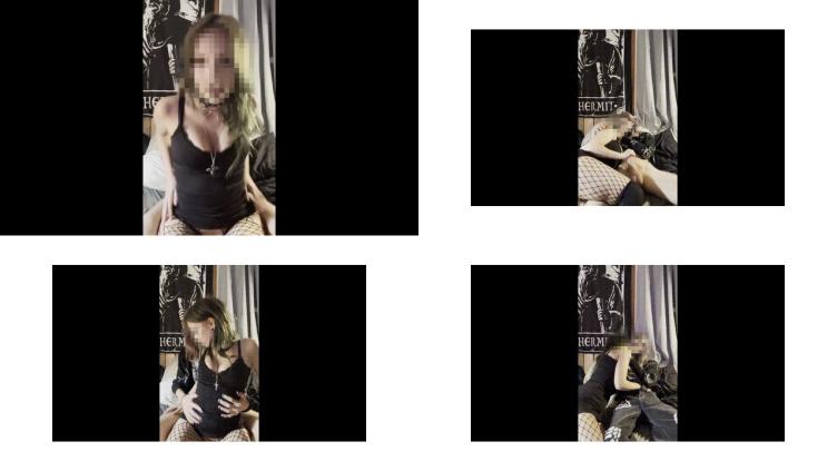 Goth Girl In Fishnets Uses Twink Boyfriends Cock To Please Herself