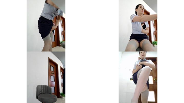 成熟大屁股女人，职业装御姐冰心办公室偷偷放福利，厕所狂喷水~刺激