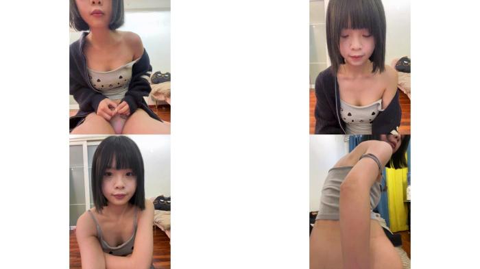 清纯美少女 七七 ，塞着跳蛋淫荡叫春，抽着香烟的样子狠狠插她口爆会有多爽