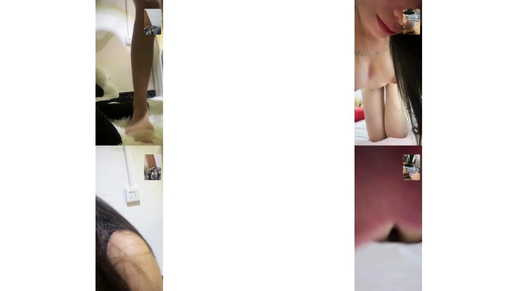 推荐颜值嫩妹沫沫不熬夜一对一视频被出卖，极品一线天，大哥看逼撸管爆射，还要玩丝足