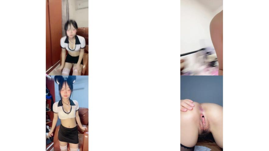 纯情少女兔兔玩跳蛋猛操她的无毛小嫩b， 快感不断，