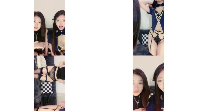 田德莉娜 大奶女仆姐妹花一起直播大秀刺激狼友，，上下叠起来撅着屁股刺激582