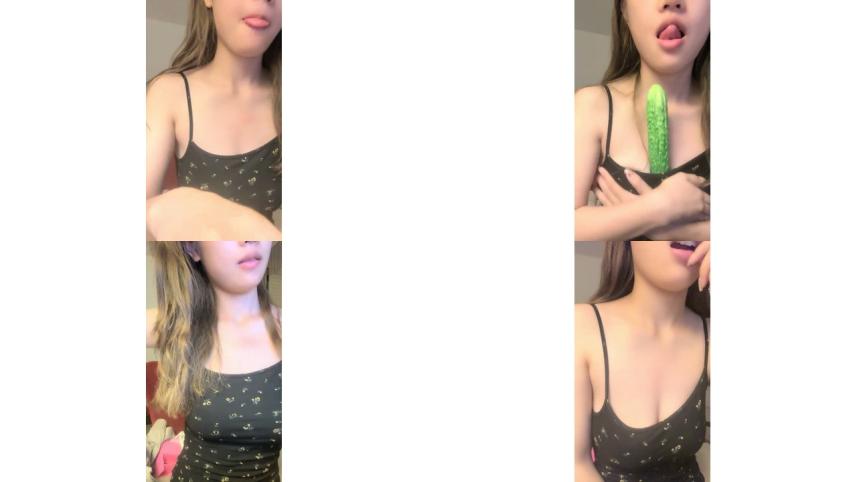 小猫病 猫咪喵儿 清纯学妹主播 天然美乳黄瓜道具直播4