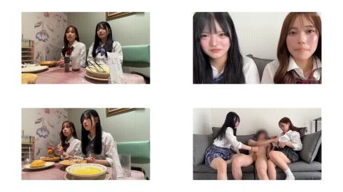 -myfans jim(jim_to_h) 【完美露脸】被两个校园里超人气身材苗条的可爱jk妹妹围攻！双飞内射中出3