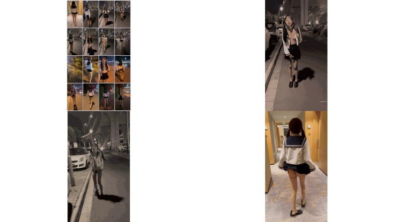 西萌工作室 嫩妹涵涵 小泪深夜街头露出2部 情趣制服4k版173