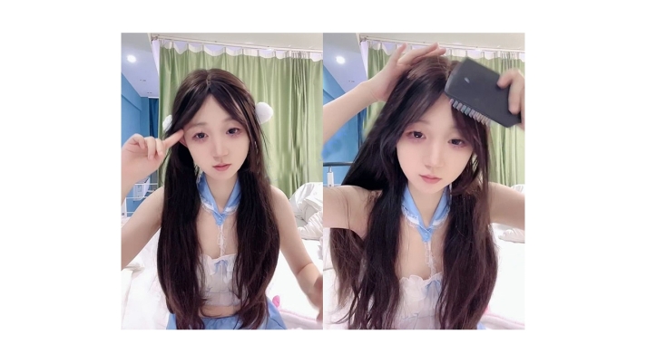 颜值有点逆天的洛丽塔超美乖乖女萝莉，旁边躺着一个大哥，给哥口一个18岁的极品白嫩萝莉，说话声音还嗲声嗲气的128