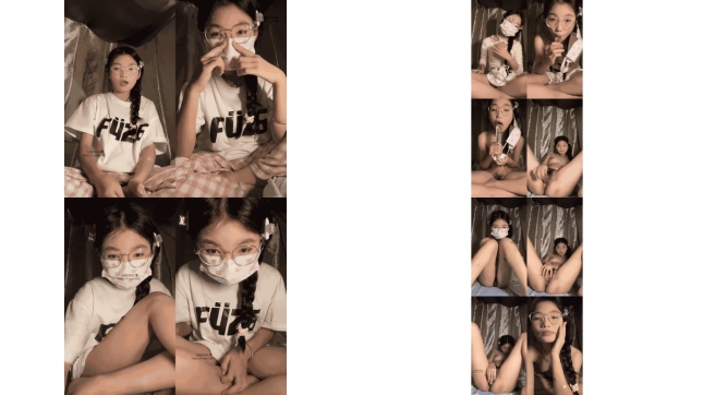 小鱼睡不醒反差呆萌可爱萝lo莉型小妹妹青春火力四射衣服壹脱身材真有料奶子不小78