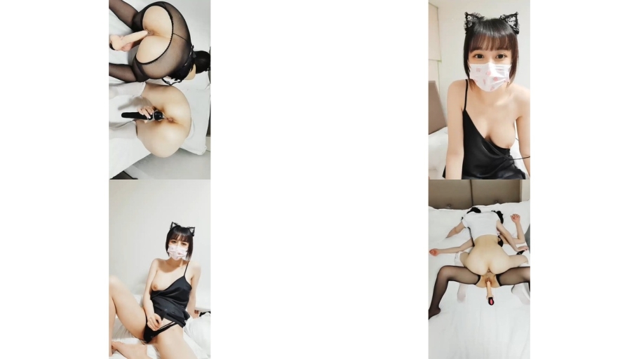 新人试镜苗条妹子双女自慰啪啪诱惑，翘起屁股大黑牛假吊抽插上位骑坐猛操