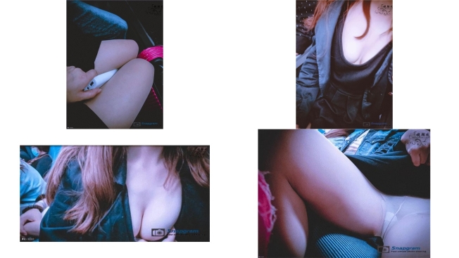网曝门事件微博红娘镜颜欢之高铁大白兔 极品白嫩美乳淫娃高铁大胆露出