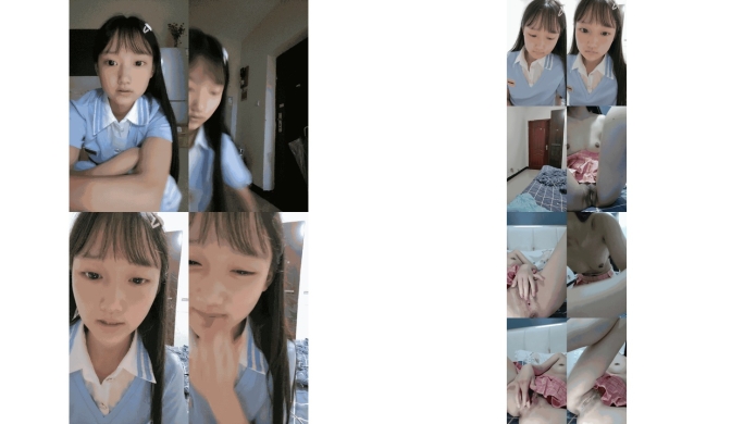 你的小学妹清纯美乳虎牙学生妹，白白嫩嫩的婴儿肥，超级可爱，大奶一线粉逼，一切都那么嫩，14
