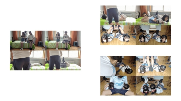 美少女晴语可歆双人初次试镜，日式驷马开口器马具口球堵嘴！153