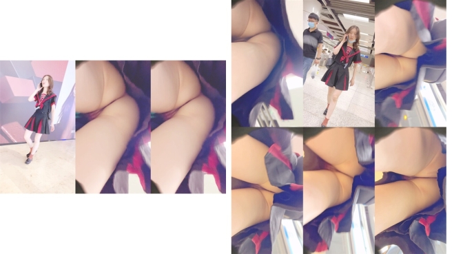 地鐵站一路跟蹤偷拍短裙小妹竟然沒有穿内褲露出了好粉嫩的小鮑魚34
