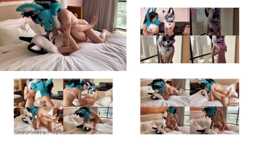 Cheating On My Spouse With Petite IceyFoxx And Cumming In Her During Pool Party (Fursuit Porn)
