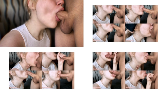 My Friend Doesn't Stop Drooling While She Sucks My Dick
