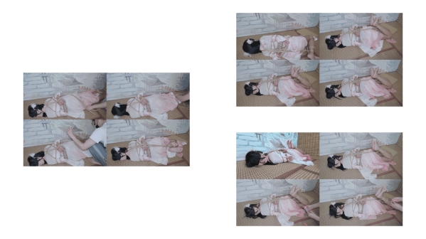 汉服玉足可爱少女蒙眼驷马