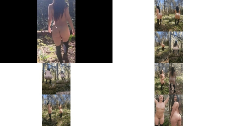 Sexy Little Nymph Frolicking Naked In The Forest