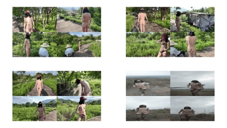 人气露出女神，cikaimoon，脱光追着大叔跑，吓惨了。户外露出，玩的就是心跳