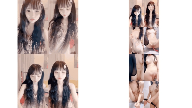 萌宝宝小姐姐喜笑颜开，肤白貌美奶子软嫩又大，抠穴抽插，花样不断翻新，