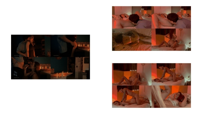 Intense and passionate romantic sex from a real couple ends with a creampie
