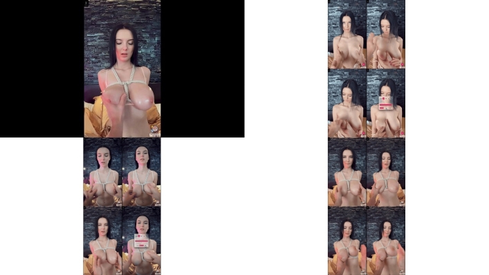spank her big boobs