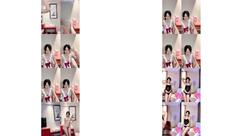 鬼鬼啊超高颜值美少女，特別反差，蜜桃美臀翘起求操，揉搓小穴扭腰，无毛紧致逼逼特写