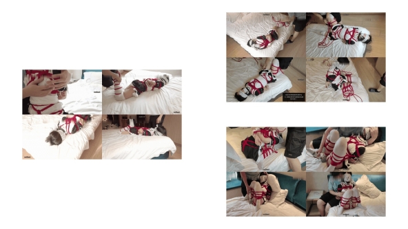 绳艺_ 窒息_ HUI_HUI_鹿角与猫爪_02_新的模特小萝莉很怕疼抽得娇喘连连，最后被棒子强制GC弄哭了