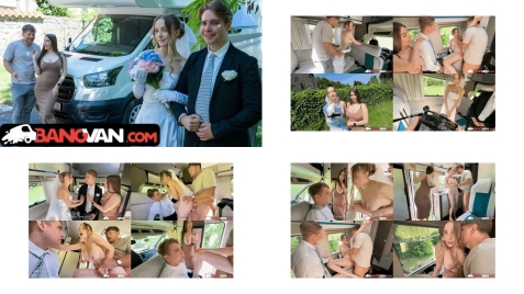 BangVan - Bride Polly Youngs Fucked by Stranger Right at Her Wedding While Groom Watches!