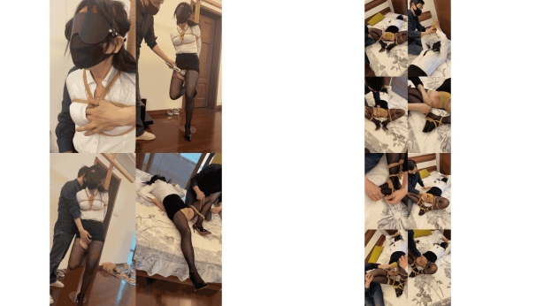 黑丝御姐捆绑眼罩震动棒强制高潮28369