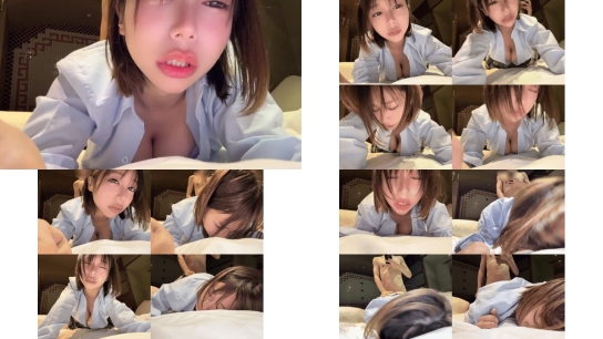 自撮りバックでされる姿を自撮りする変態jk。制服の隙間から揺れる巨乳がエロすぎる